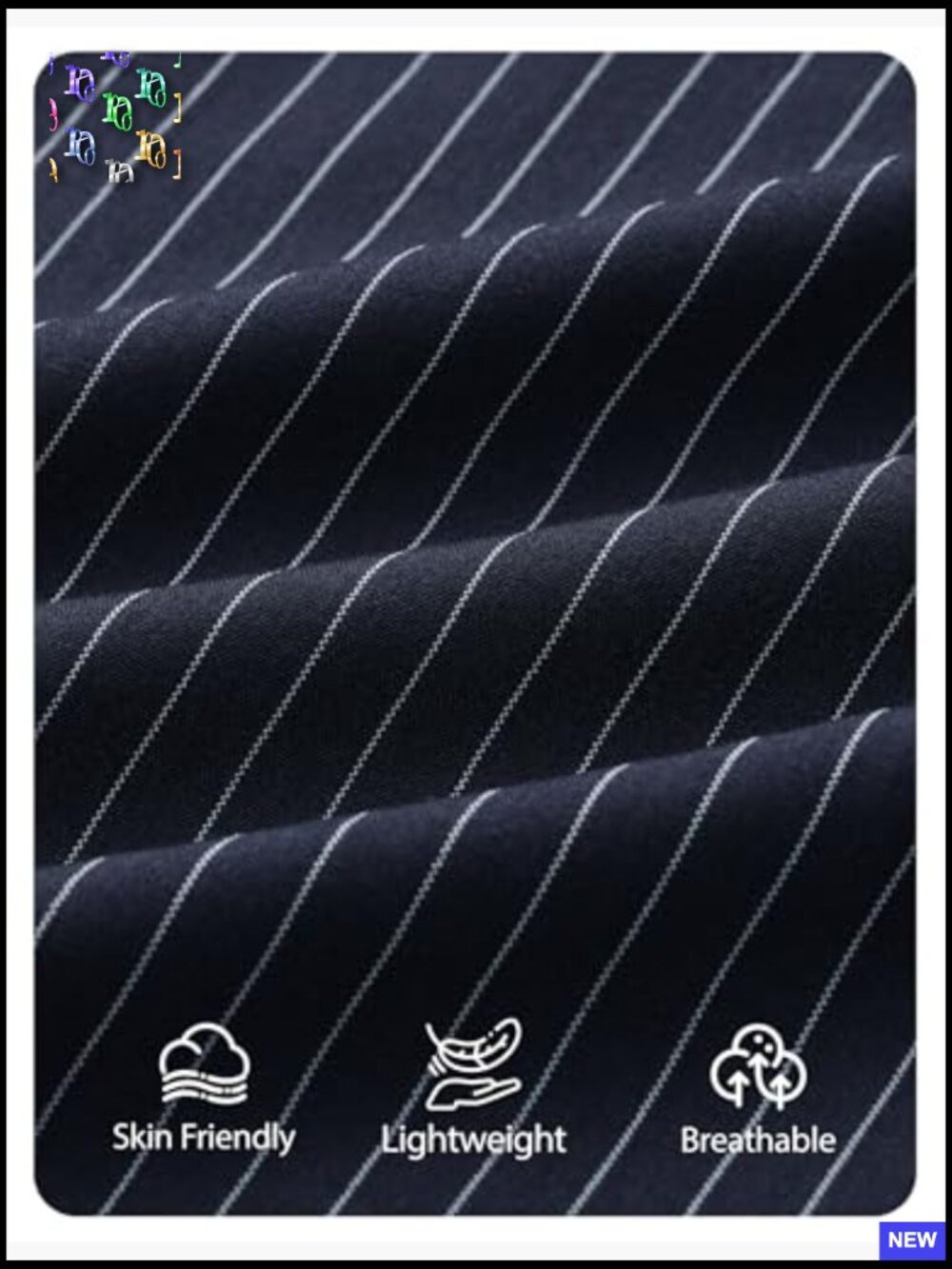 Wide Leg Striped Palazzo Pants High Waist Straight Work Dressy Slacks Trousers - Picture 6 of 7
